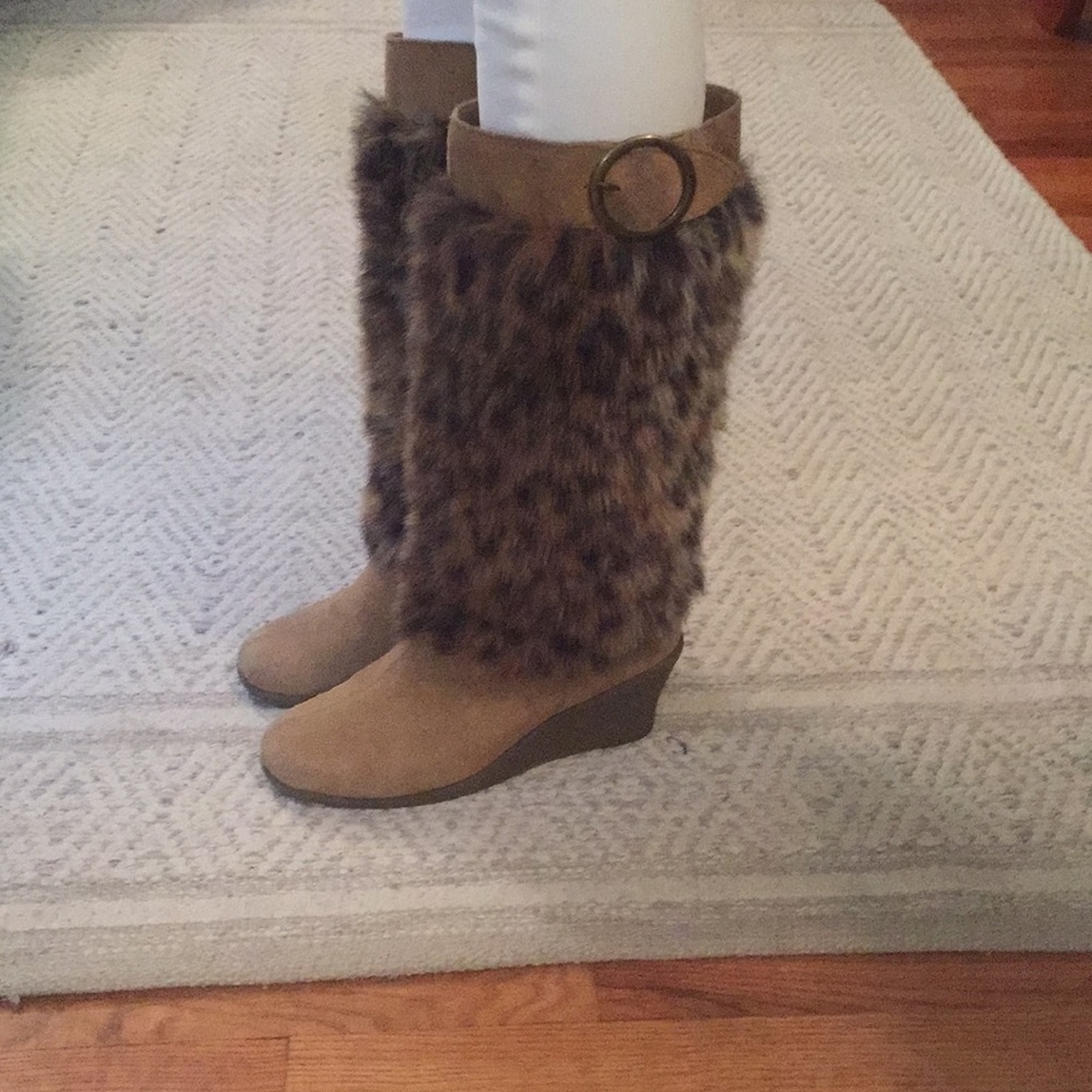 Colin Stuart Faux Fur Boots